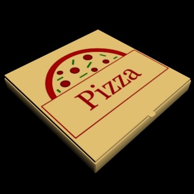 3d Model Pizza Box 3d Model Pizza Box