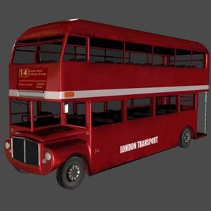 london bus 3d model