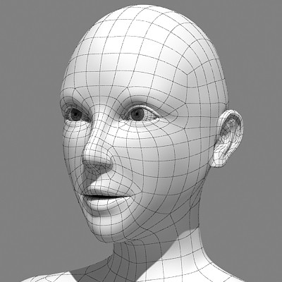 3d model female human