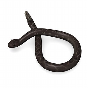 3d snake rattlesnake rattle