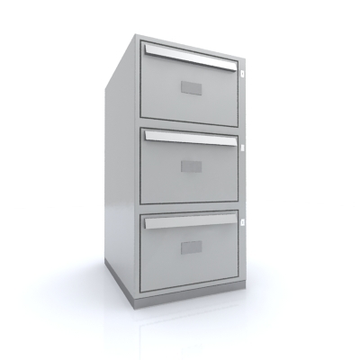 3ds Max Drawer Filing Cabinet Office
