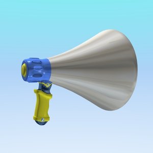 3ds max cartoon megaphone