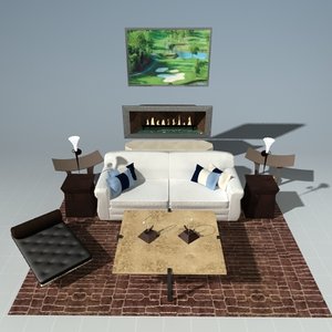 modern living room set max