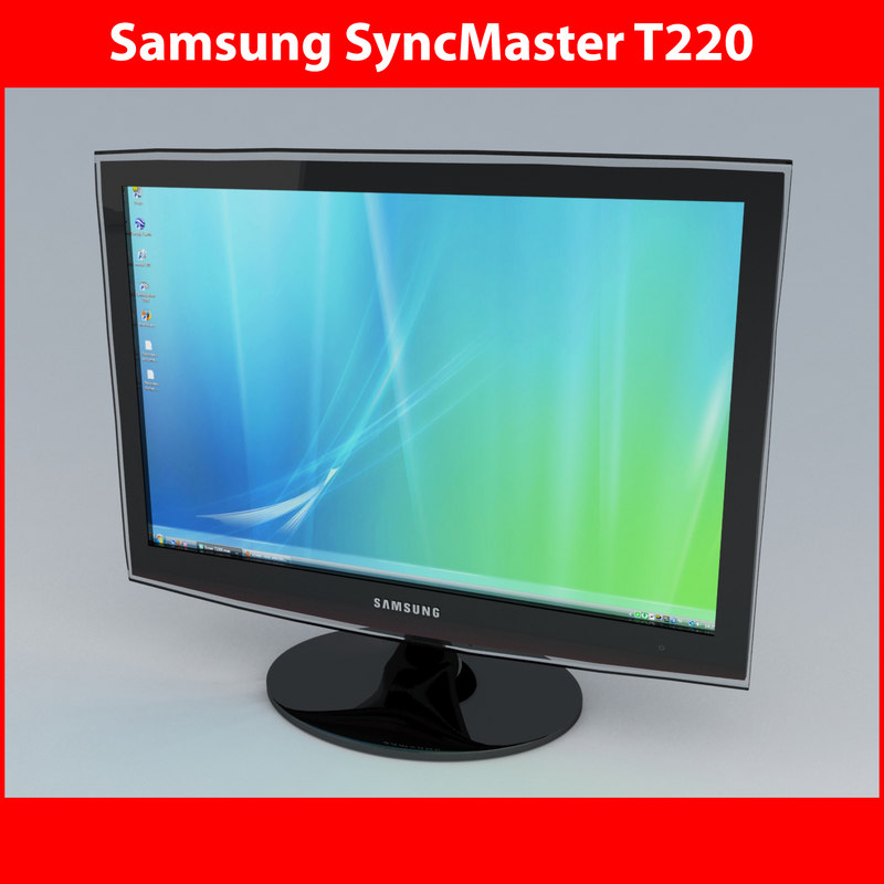 monitor t220 3d model