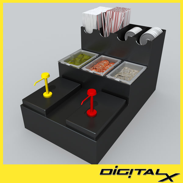 Des Modèles de 3D Distributeur De Condiments à Télécharger TurboSquid