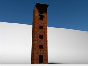 3d model tower drill