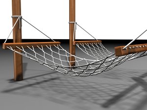 photo realistic hammocks patio 3d model