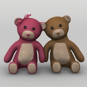 3d teddy bears model