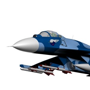3d model of fighter aircraft
