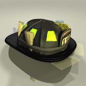 3d model helmet firefighter