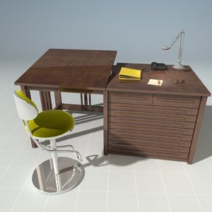 modern office desk chair 3ds