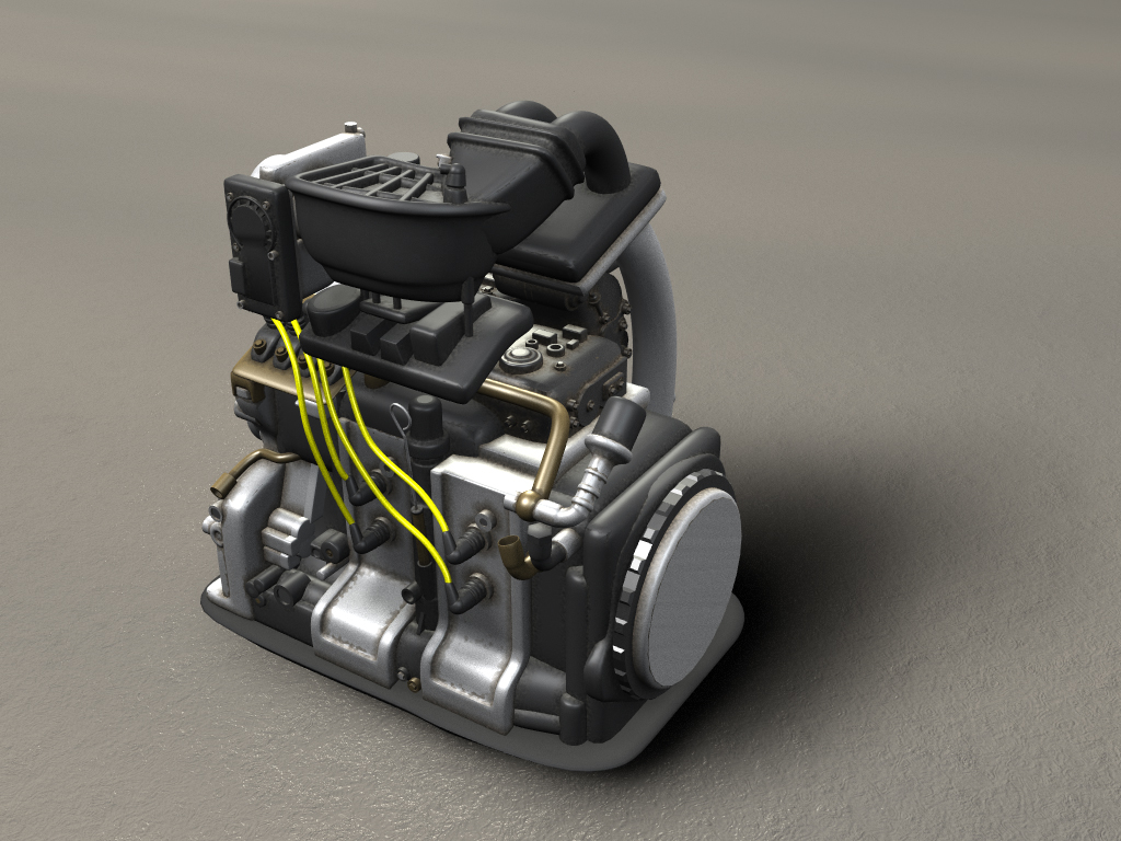 rotary engine 3d model