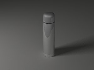 3d model metal thermos