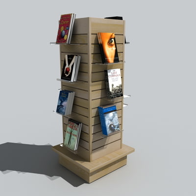 3d book store bookstore model