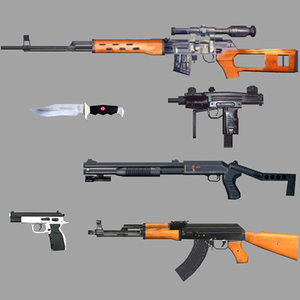 weapon pack 3d max