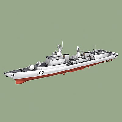 type 051b luhai class 3d model