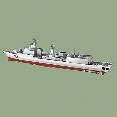 type 051b luhai class 3d model