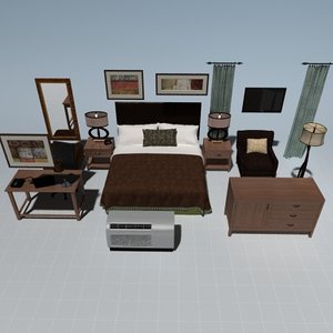 complete bedroom set bed max