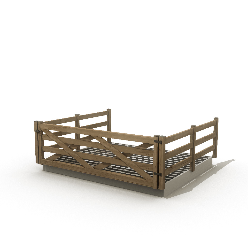 3d cattle grid model