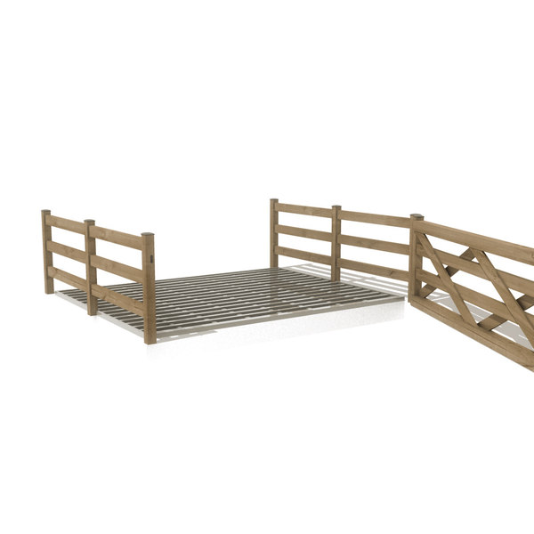 3d cattle grid model