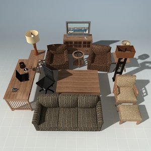 max designer living room set