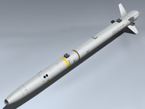 3d aim-132 asraam missile