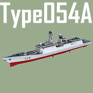 3d model frigate type 054 jiangkai