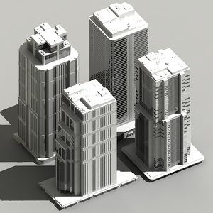 3d skyscraper sky scraper model