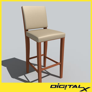 chair stools 3d model