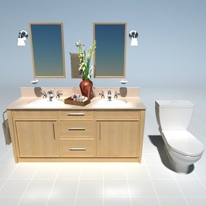 max bathroom counter set
