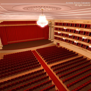classical theatre 3d model