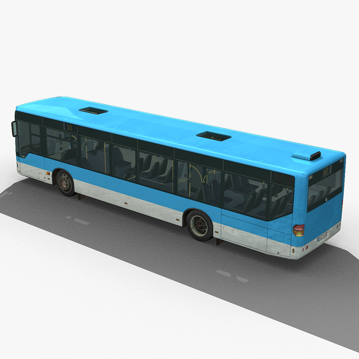 3d max city bus citaro rigged