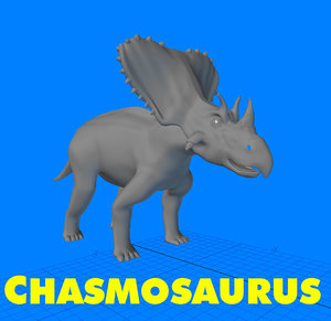 chasmosaurus 3d model