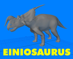 einiosaurus dinosaur 3d model