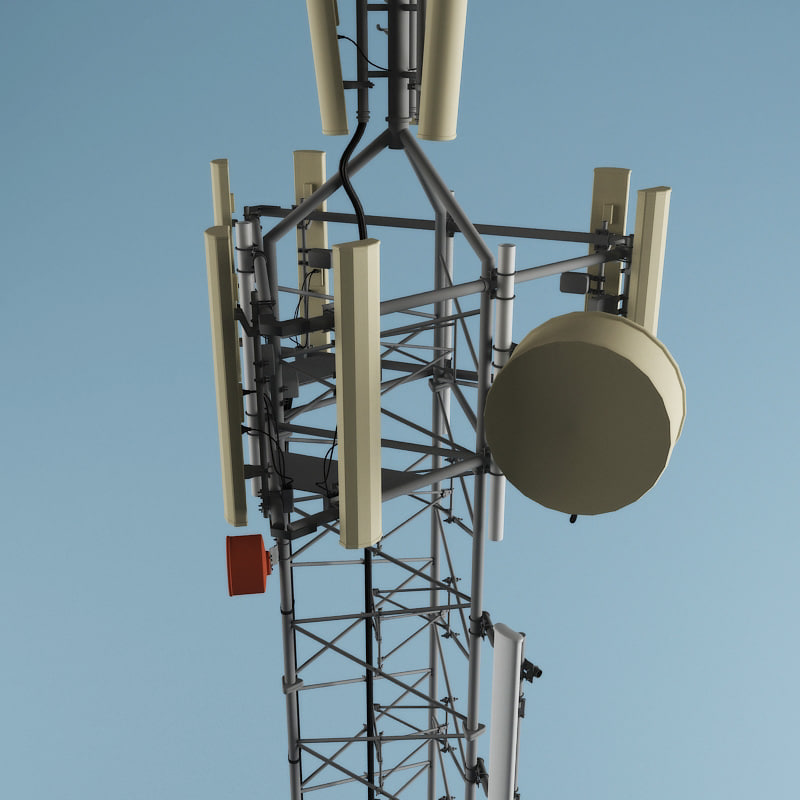 telecommunication tower v1 3d model