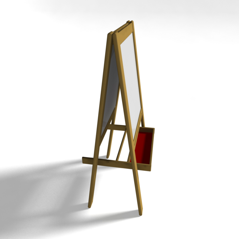 ikea mala easel 3d obj