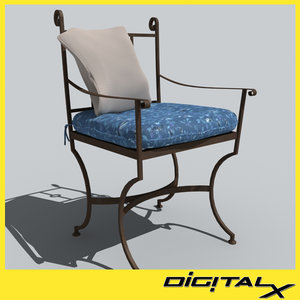 3d model patio chair