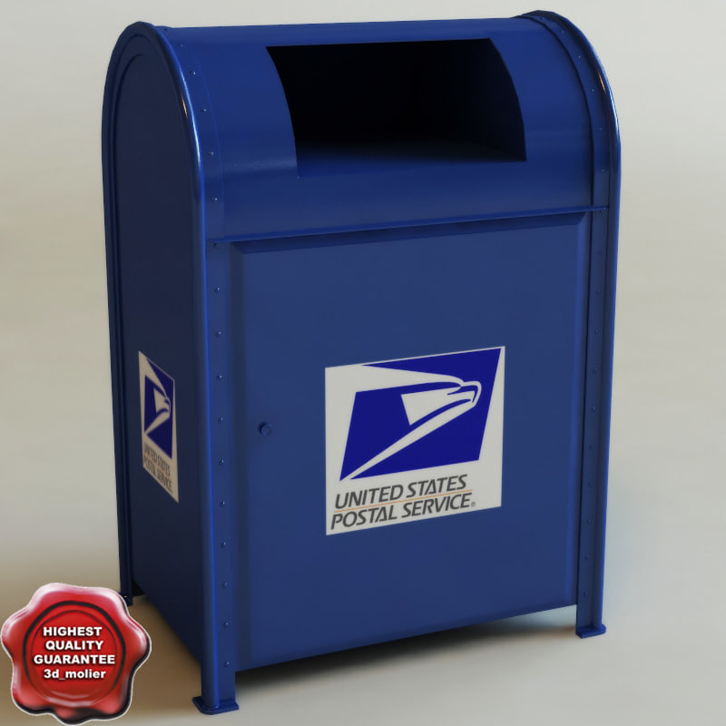 3d mailbox modelled drop