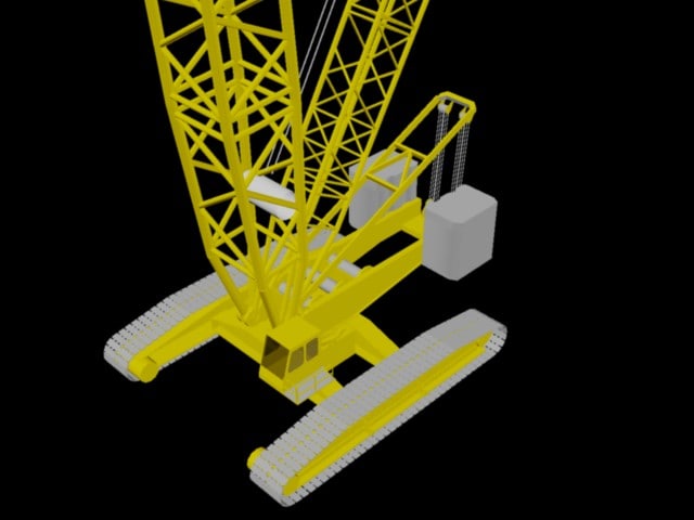 3ds max crawler crane cc2800