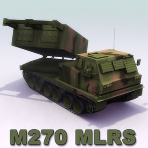 3d m270 mlrs artillery model