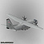 alenia c-27j spartan military transport 3d model