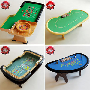 casino modelled blackjack 3d model