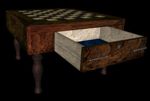 wrl chess table drawers moving