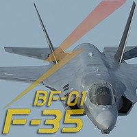 US  Air Force F-35 BF-1 Lightning II STOVL with USAF pilot
