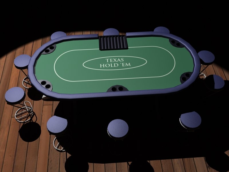 Poker table c4d
