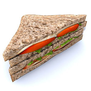 sandwich tramezzino tramezzini 3d max