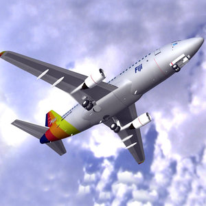 air pacific 737-700 plane 3d xsi