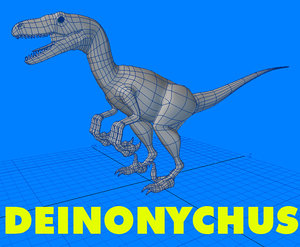 3d 3ds deinonychus styracosaurus velociraptor