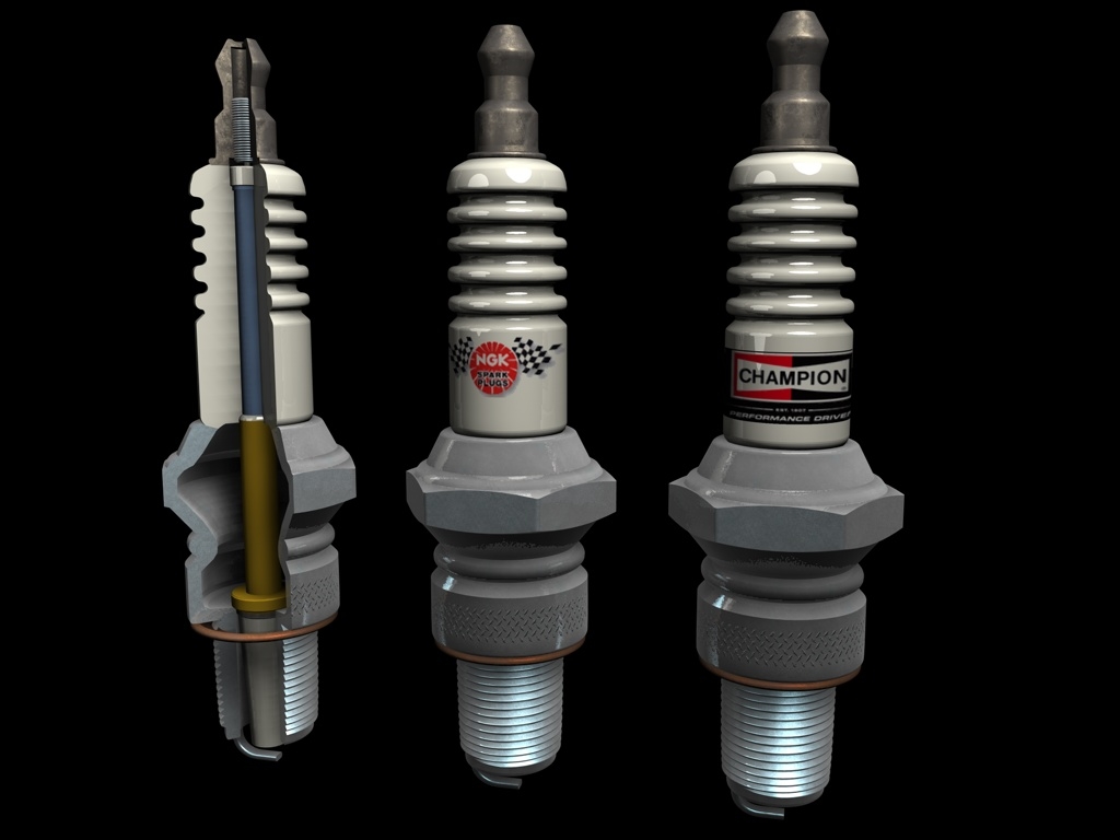 3d c4d spark plugs