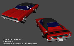 3d 1968 charger r t